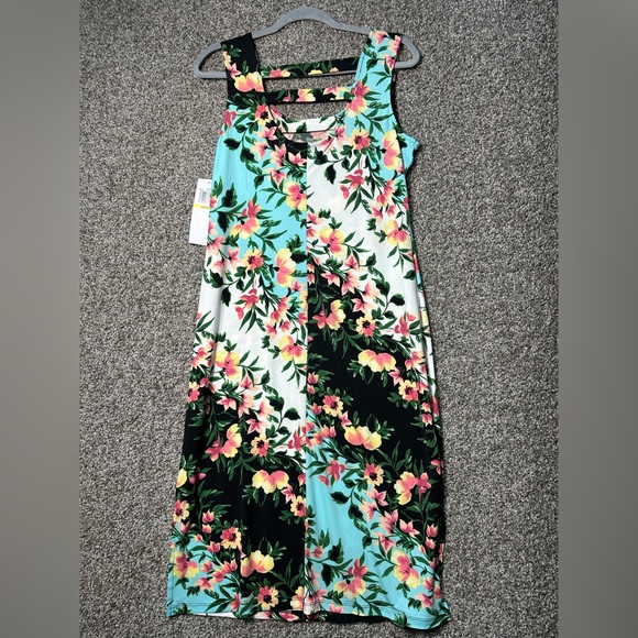 NWT Nina Leonard Bar Back Midi Dress Size Medium - Picture 4 of 7